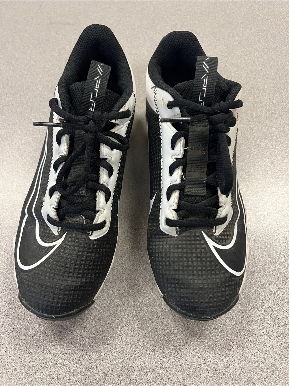 Nike Black and White Vapor Turf Trainers
